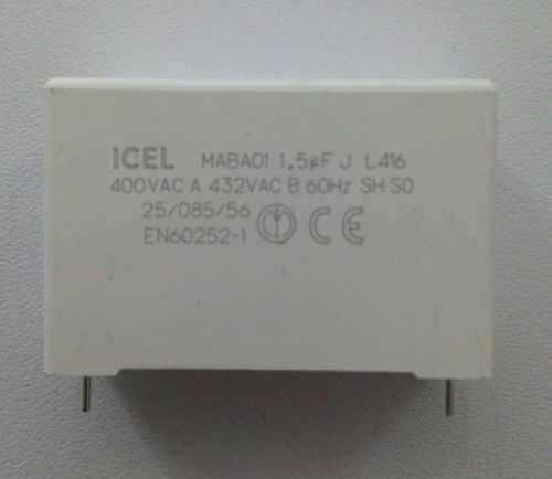 1,5 µF 400 Vac Folienkondensator ICEL radial