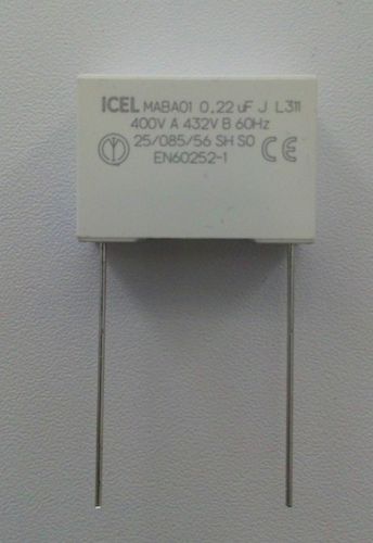 0,22 µF 400VAC Folienkondensator ICEL radial