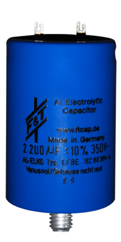 350V / 2200µF electrolyt capacitor F&T Typ LFBE