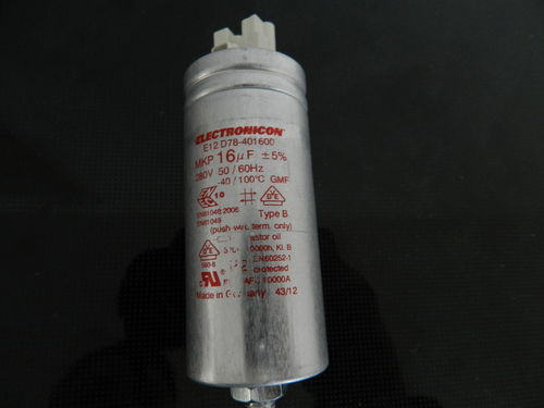 16 µF lighting capacitor  Electronicon / 280 Vac