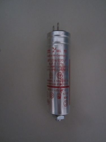 4 µF / 220 Vac Motorbetriebskondensator ITT SEL MP 57/4/220 A