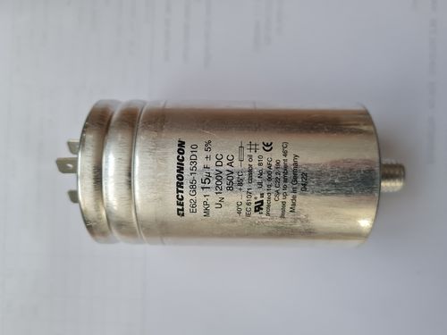 15 µF AC/DC capacitor Electronicon 1200 VDC / 850 VAC