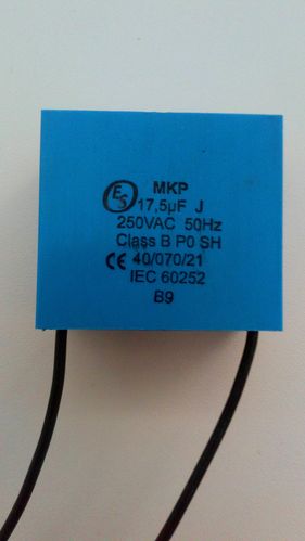17,5 µF / 250 VAC film capacitor ESO radial