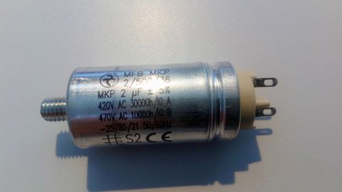 2 µF 420 VAC Motor capacitor Hydra / Class A
