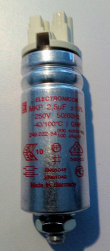 2,5 µF lighting capacitor  Electronicon  250 Vac