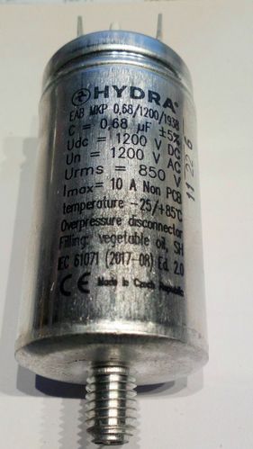 0,68 µF AC power capacitor Hydra 1200 VAC_Alu