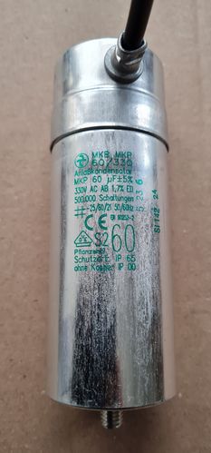 60µF 330 Vac  Motor-start capacitor Hydra / MKB MKP 60 / 330