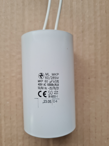 60µF 400 V AC Motor capacitor Hydra with ring  terminal